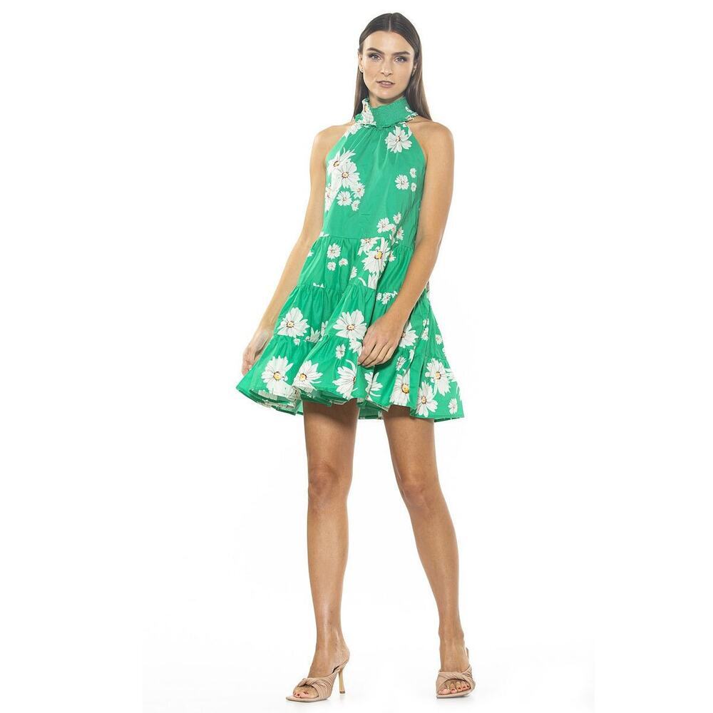 Alexia Admor Molly Halter Tiered Trapeze Dress